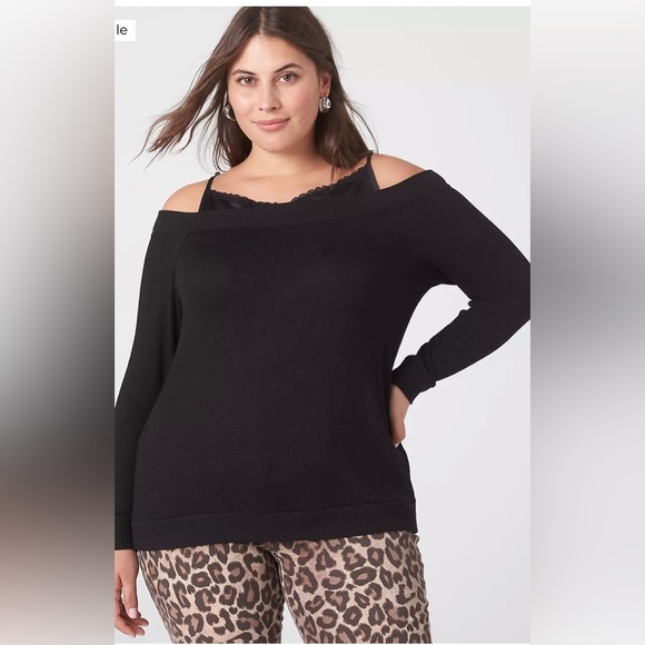 Lane Bryant NEW size 14/16 “layered look” top - Picture 2 of 8